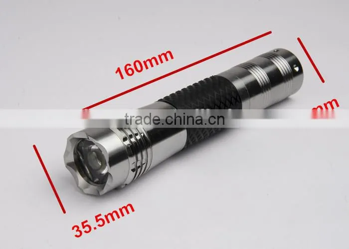 led rechargeable flashlight for auto-used, strong light torch car flashlight, high power rechargeable led flashlight