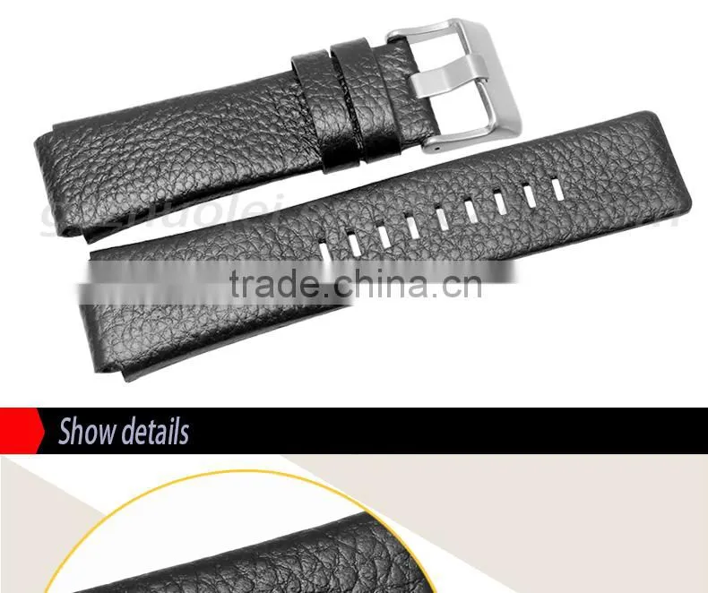 Luxury real alligator 28*24mm DS Leather Watch Bracelet leather watch strap