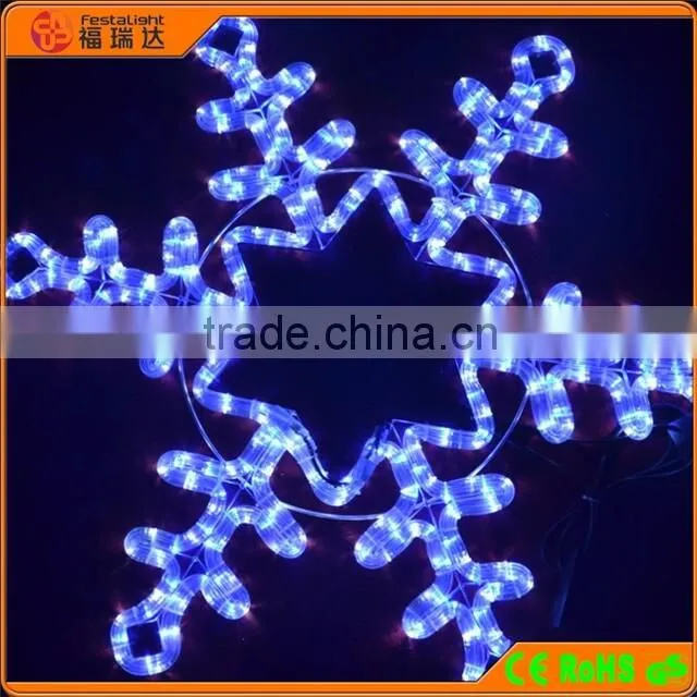 Christmas decorative lights with led snowflake with star motif lights
