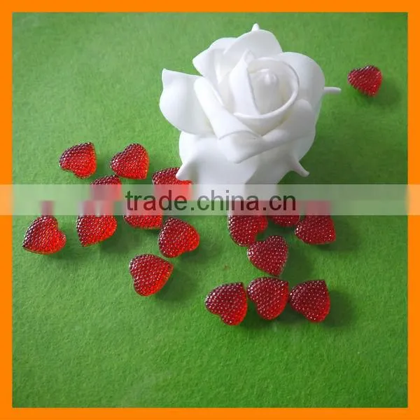 Ruby Heart Loose Rhinestone For DIY Decoration