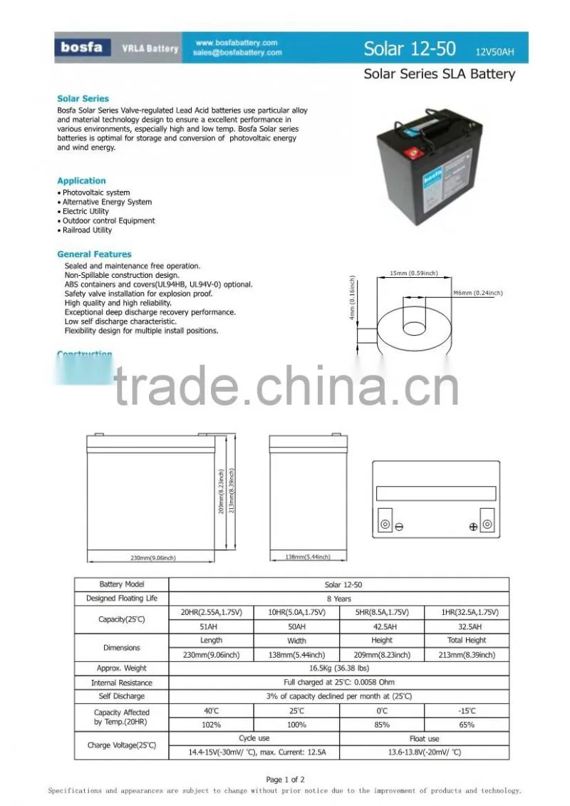 solar pump with battery 12v 50ah best solar battery prices