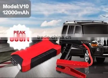 Emergency car battery boost lithium auto jump starter 12v jump starter