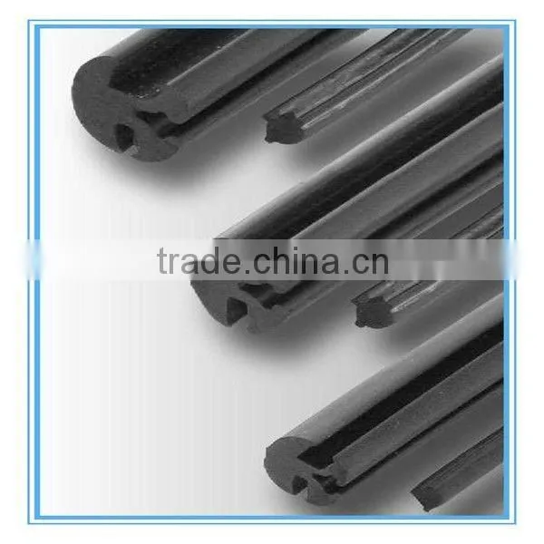 Moulded rubber strip