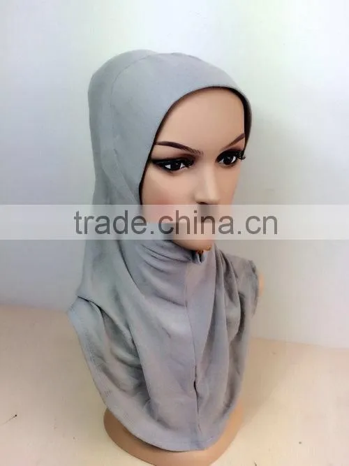 H255 plain one piece pashmina hijab