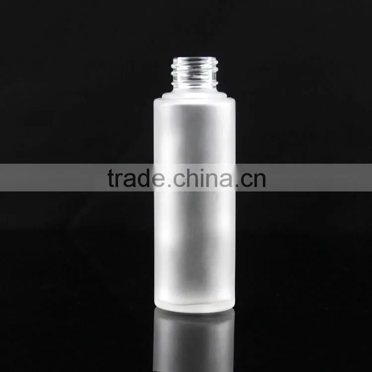 big container lotion glass bottle with golden press pump