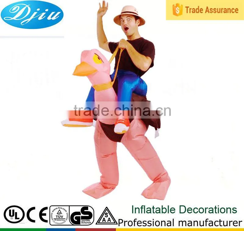 DJ-CO-142 INFLATABLE OSTRICH funny humor adult mens womens animal halloween costume