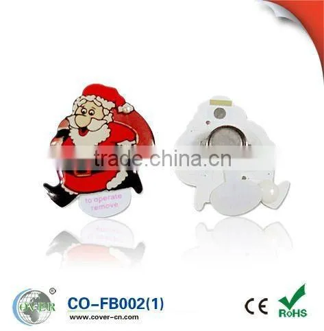 Customized Music sound Badge with Pin back for promotion gifts