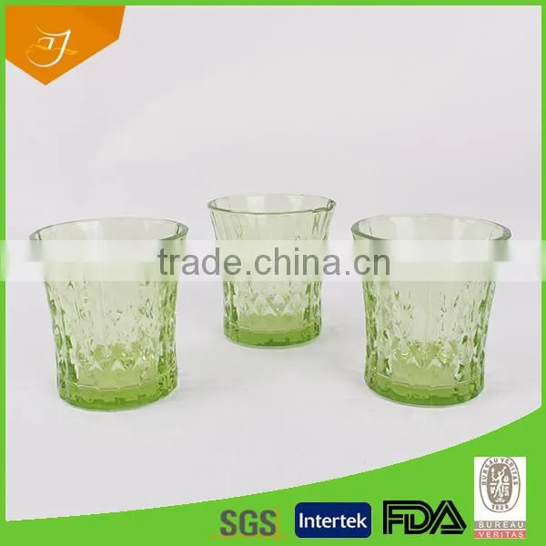 7Oz cup coloured glass