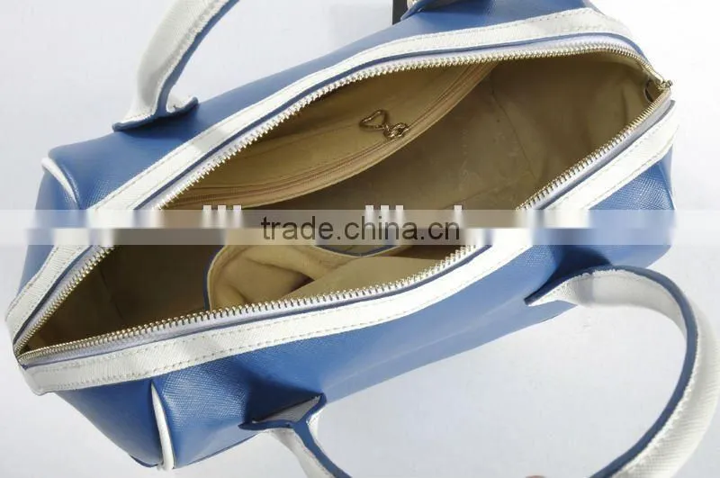 New arrival! Crisscross leather colorblock Satchel fashion handbags 2012