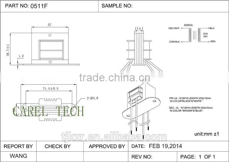 UL, CUL, CE approved 120V 208V 240V 277V 480V input,24V output, 5W to 100W, class 2 transformer