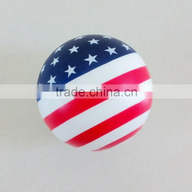 US flag stressball pu foam ball of stars and stripes
