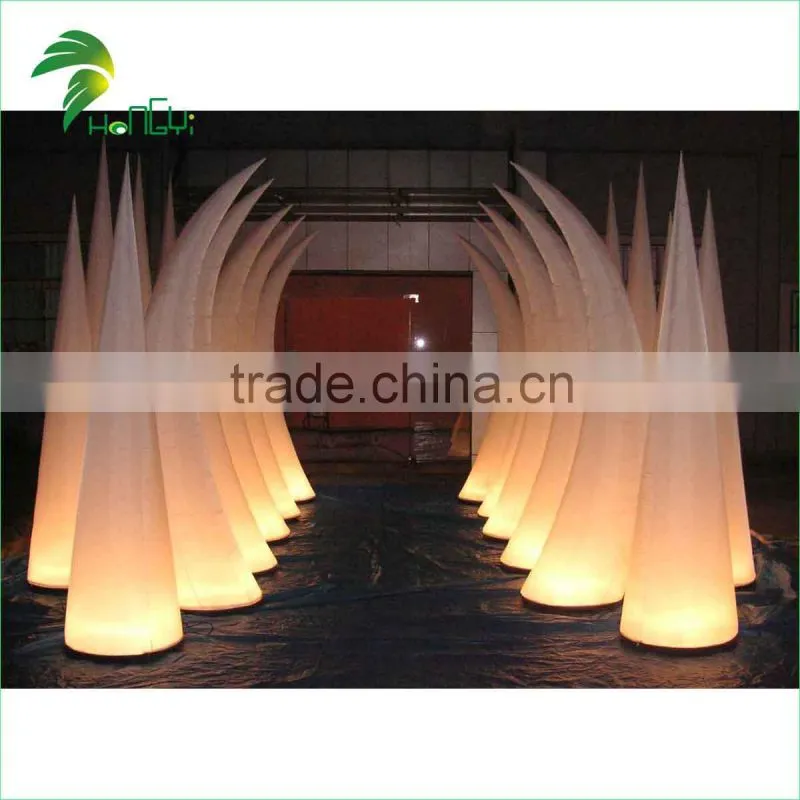 Advertising Custom PVC LED Inflatable Light Balloons Inflatable Light Cone for Night Decoration