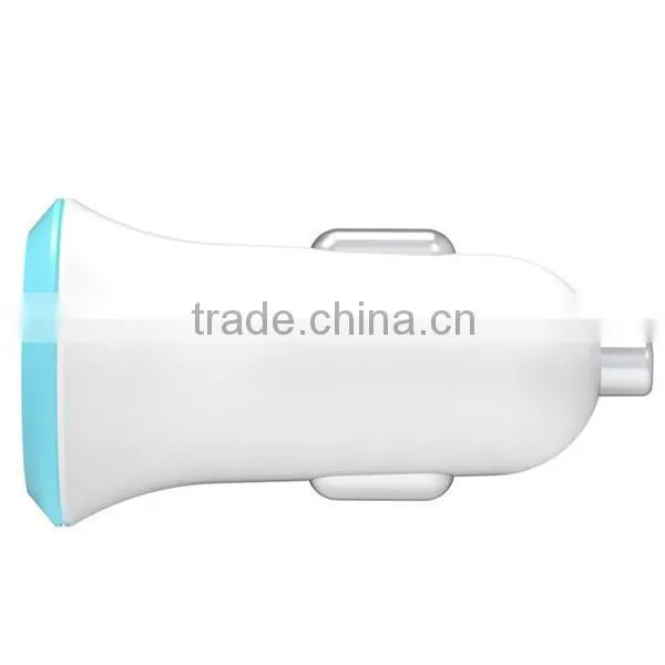 High quality plastic shell 5v 2a car charger/mini usb car charger/car charger for iphone