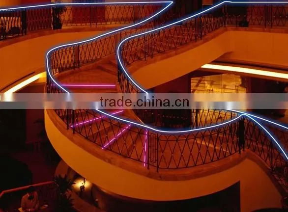 5mm/7mm plastic solid core side glow fibre optic cable for lighting