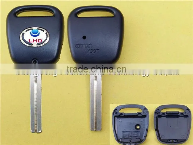 Uncut TOY48 remote key case fob for TOYOTA With Logo and one side hole