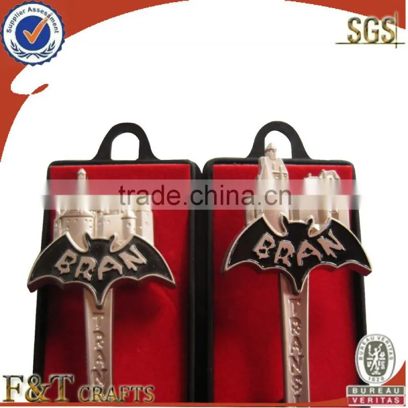 Zinc alloy high quality pearl nickel souvenir spoon for your desgin