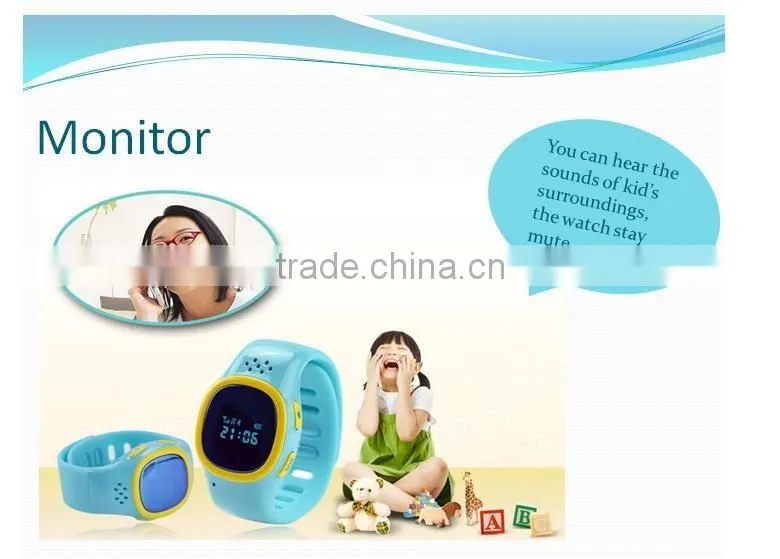 mobile phone GSM quad band GPS tracker watch phone support Real-time tracking, positon, SOS and phone