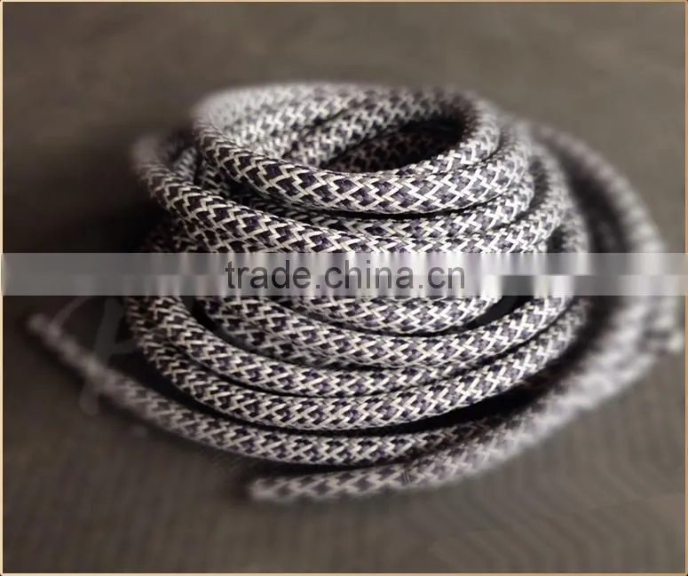 Reflective round rope shoelaces light reflected sneaker laces