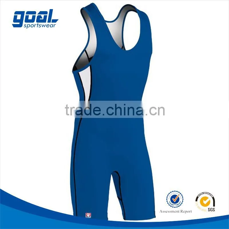 Professional custom sublimation printing sumo unisex reversible wrestling singlets
