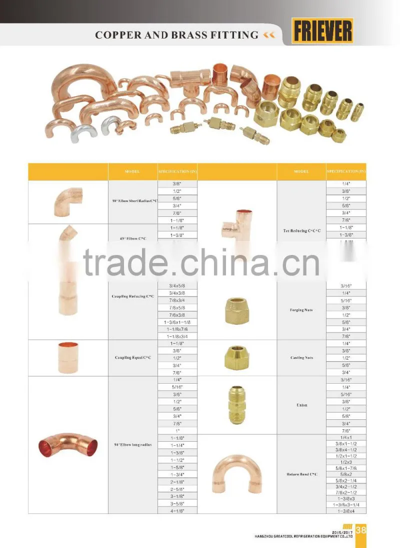FRIEVER copper fitting/copper pipe fitting