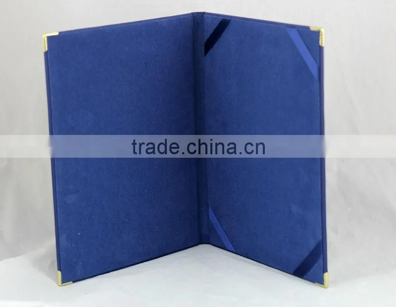 2015 best sale A4 leather certificate holder customized A4 certificate holder best quality A4 leather certificate holder
