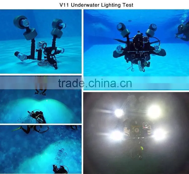 Professional Photography led flashlight scuba diving torch