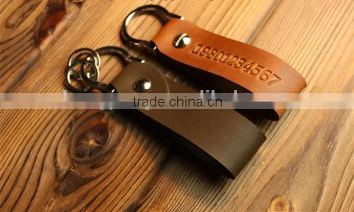 custom leather goods leather key chain