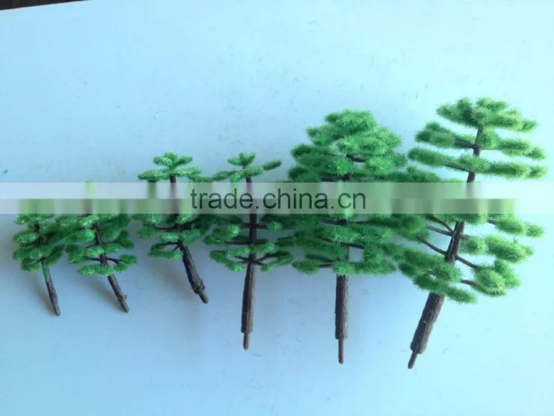 Decorative plastic tree, scale model trees, model tree in other construction , model tree base plastic, MT-15