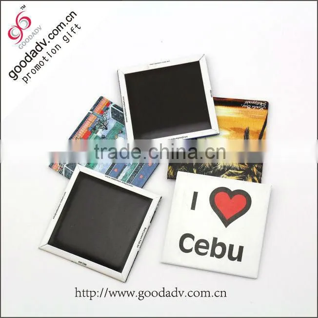 any painting style printable decoration promotion tin fridge magnet