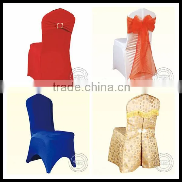Pleated cheap wedding fancy chair cover wholesale pleats spandex chair covers wedding chair cover