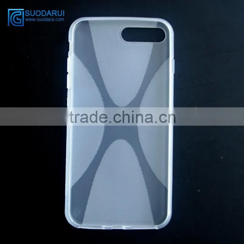In stock Soft Gel TPU Case For Apple Iphone 7 Pro 5.5'' Clear Cover
