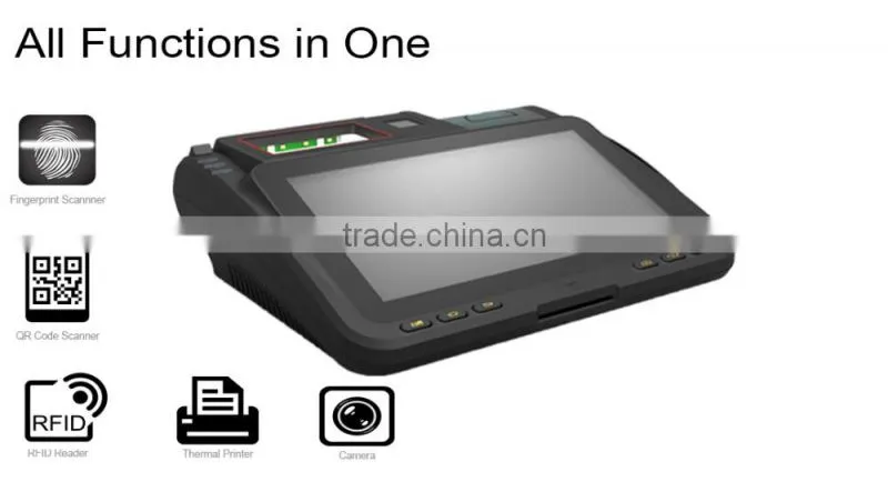 Industrial PC Support 3G WIFI Barcode Scanner RFID Thermal Printer