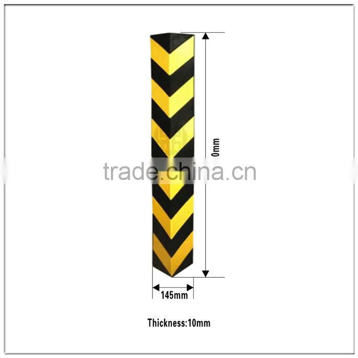 black rubber corner guard