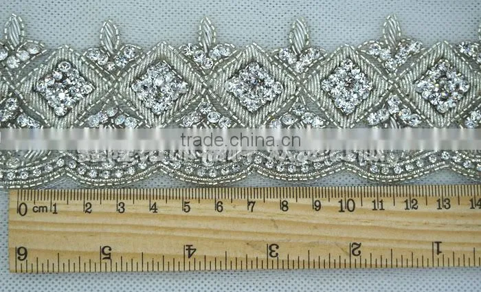 Guangzhou garment accessories and beaded trims for wedding dress