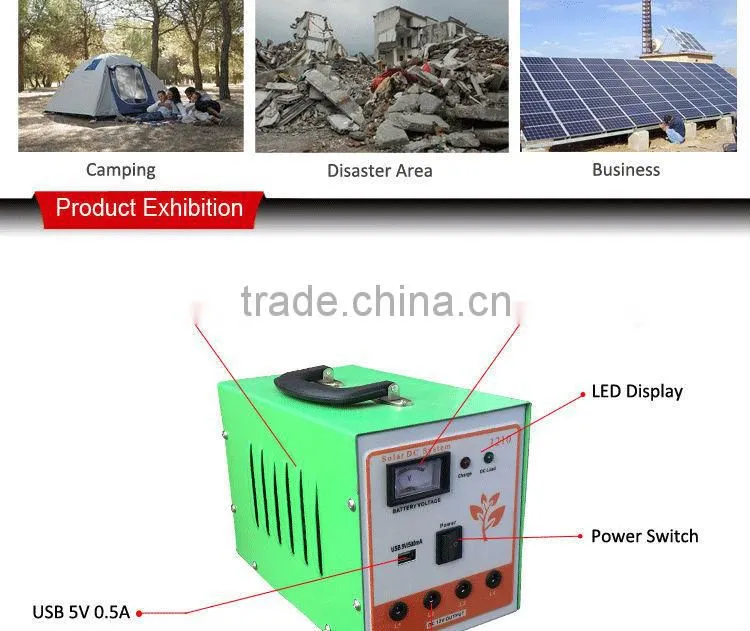 DC energy portable emergency controller 1.5w separating solar panel solar light with charger for house use