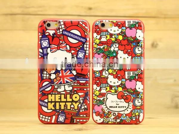 Fashion hello kitty phone covers for iphone 6 plus oem
