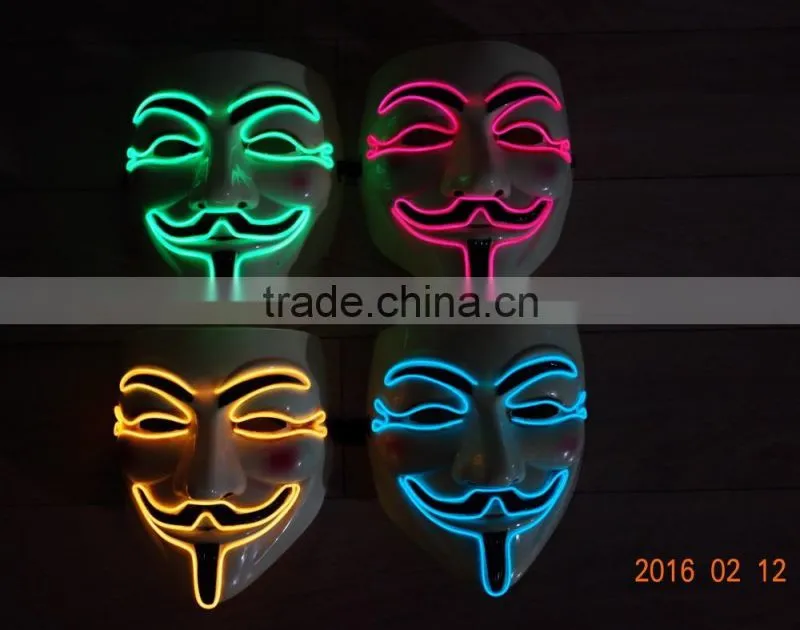 EL WIRE Mask / el wire party mask / el flashing mask