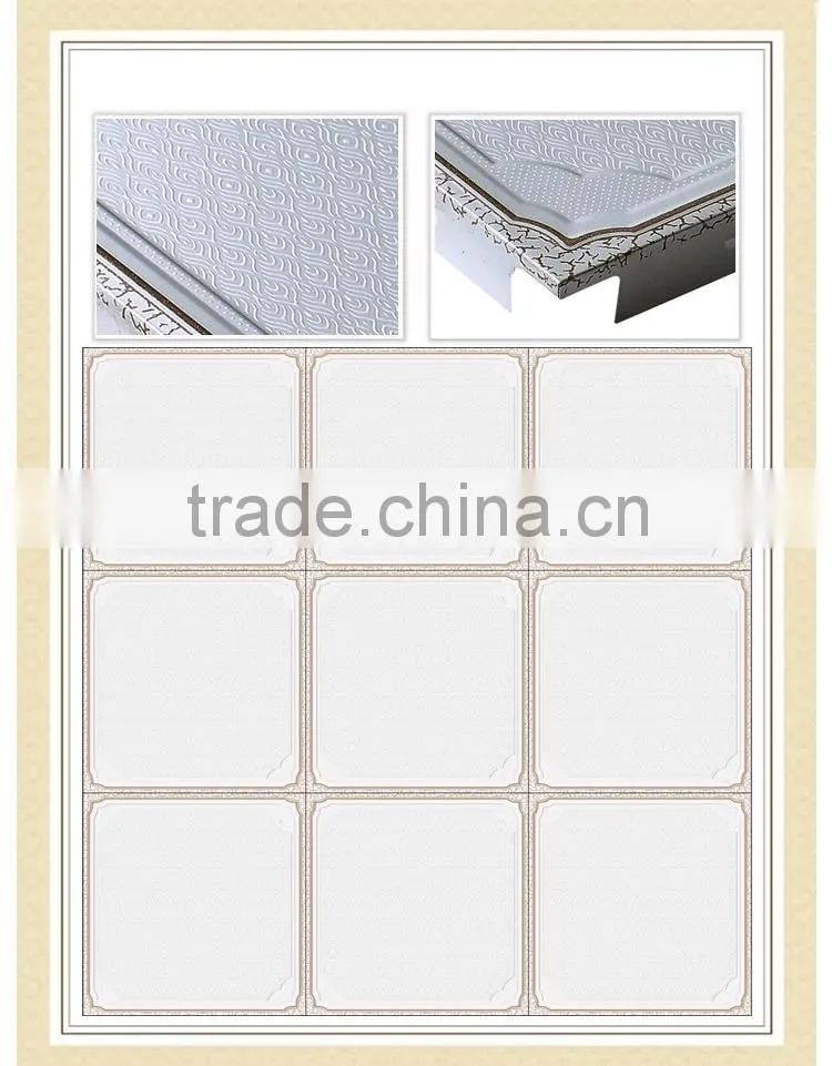 HTL59 2015 Attrative printed materials aluminum false ceiling tiles 300*300