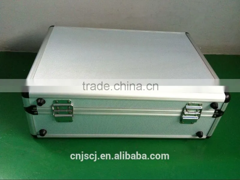 Silver ABS ukulele tool case hight quality with lock very farm durable aluminum tool case with handle