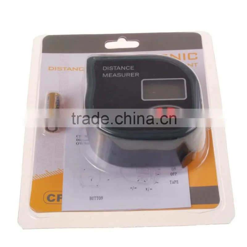New mini tapeline-shaped ultrasonic distance meter with tape measure 18M with high Accuracy