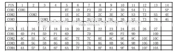 COG LCD display module