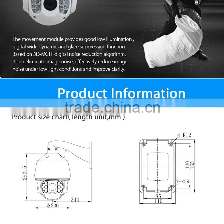 Full HD 960P indoor dome ip camera
