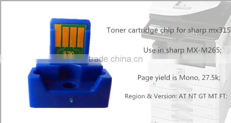 Toner cartridge chip for sharp mx315 mx-m265