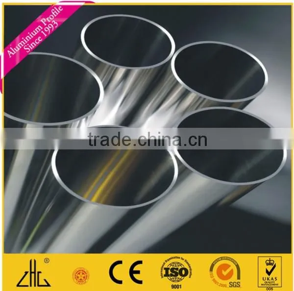 ZHL zhonglian powder coated natural anodized aluminum rectangular tube,ribbed aluminium tube