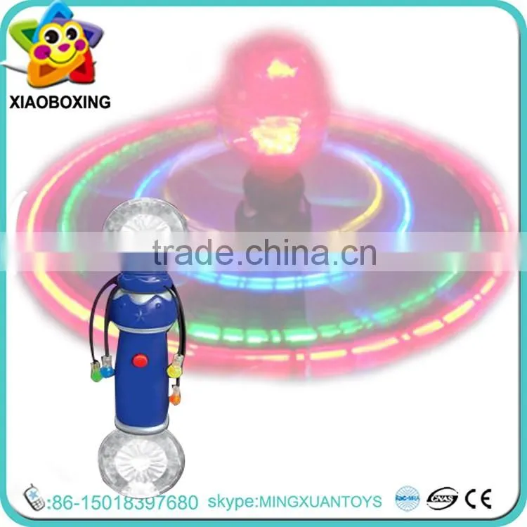 musical light toy/led flash light toy/plastic rotate luminous round ball