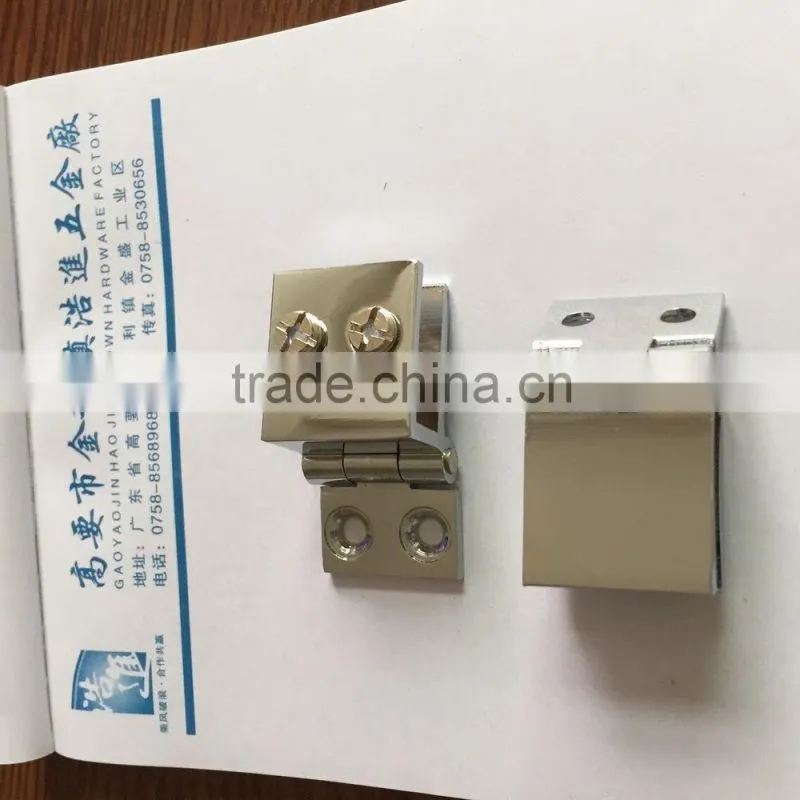 HJ-269 Made in china glass cabinet hinge/Quality and cheap copper glass cabinet hinge