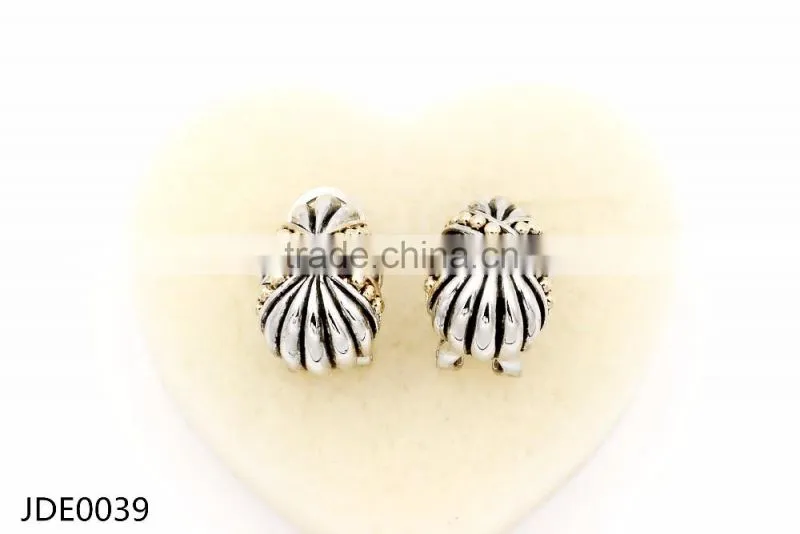 2016 Juyuan Double color plated whole sales earrings