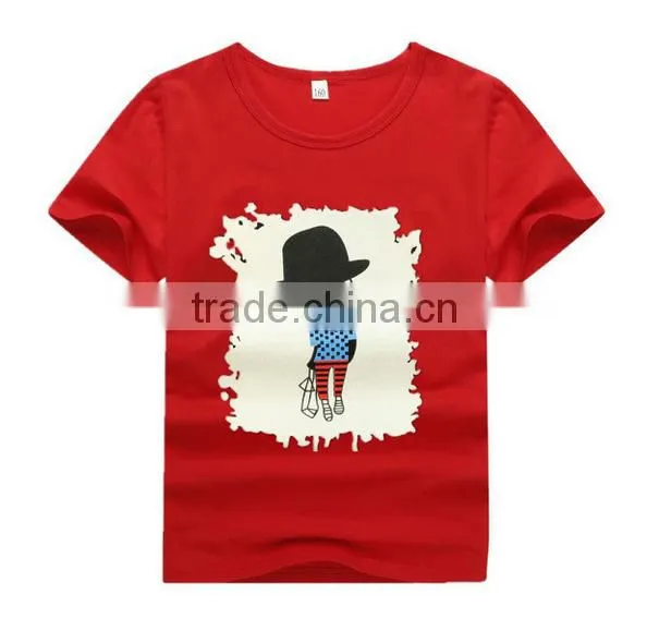 Low price wholesale cotton half sleeve T-shirt