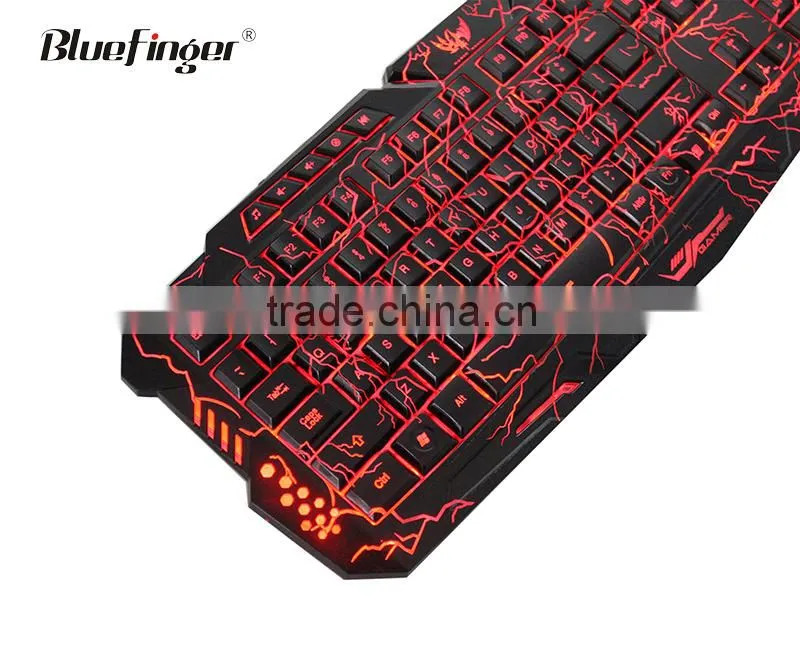 Shenzhen cool crack colored backlit computer keyboard manufacturing