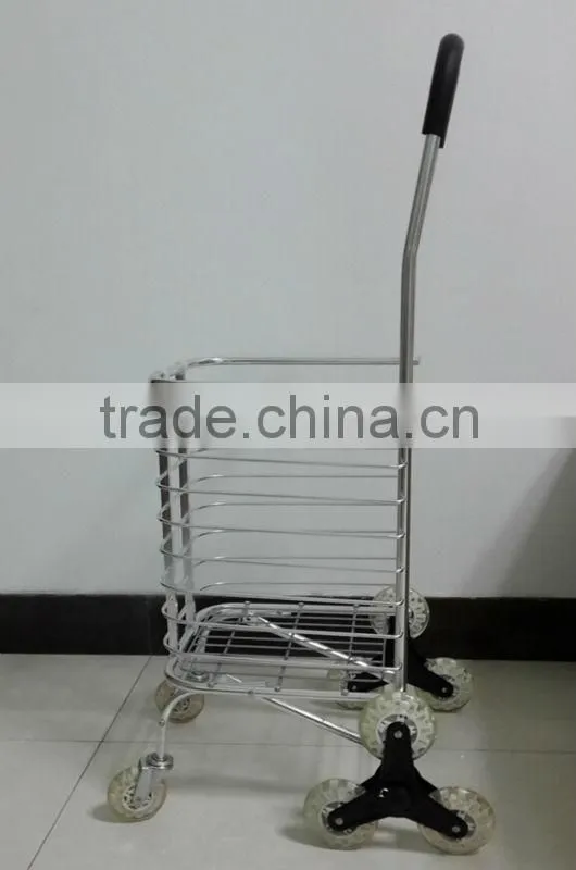 Foldable Wire Mech Shopping Cart RH-FC04 For Aluminum Foldable Stair Climb Shopping Trolley